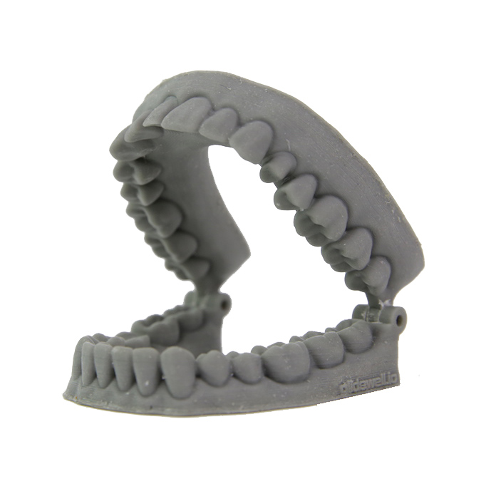 Mandíbula fabricada com zOrtho Gray